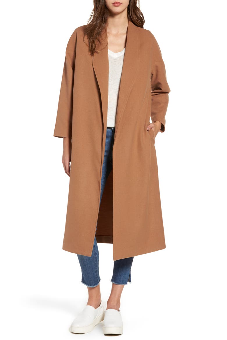 Perfect Midi Coat, Main, color, CAMEL