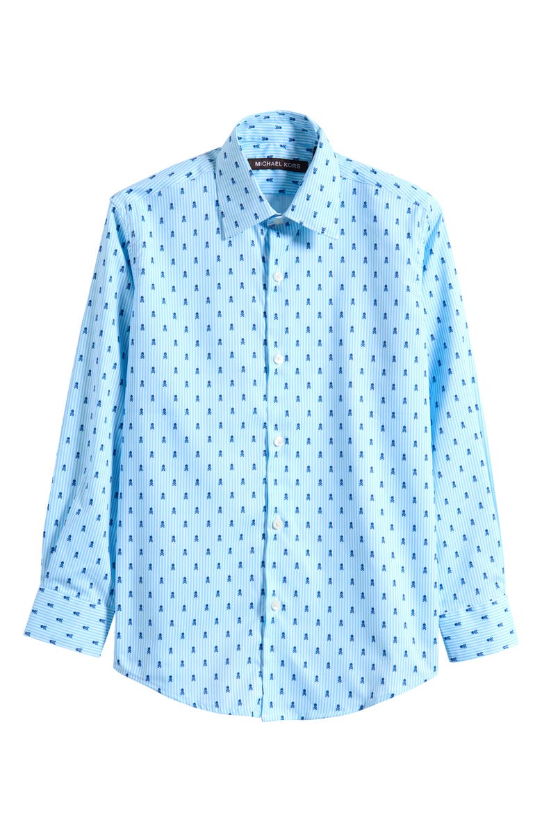Michael Kors Kids' Skull Dress Shirt, Main, color,
