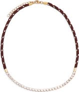 Petit Moments Paracord Beam Rhinestone Necklace