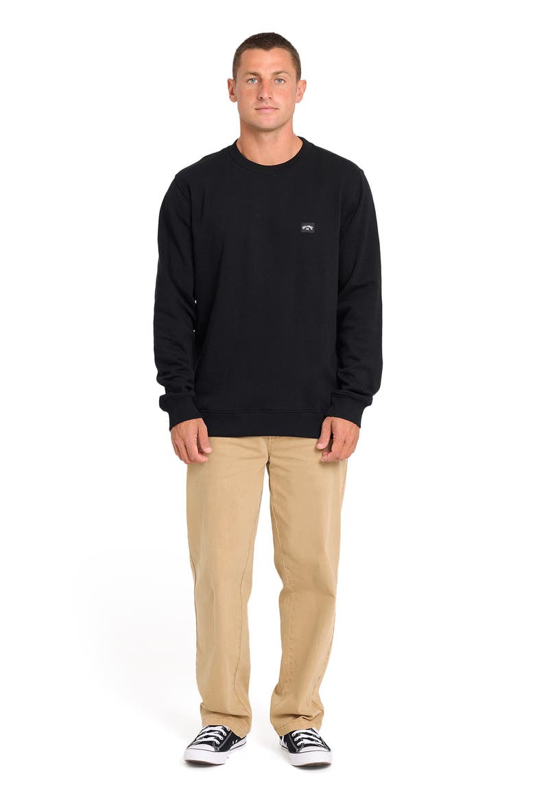 All Day Crewneck Sweatshirt, Alternate, color, BLACK