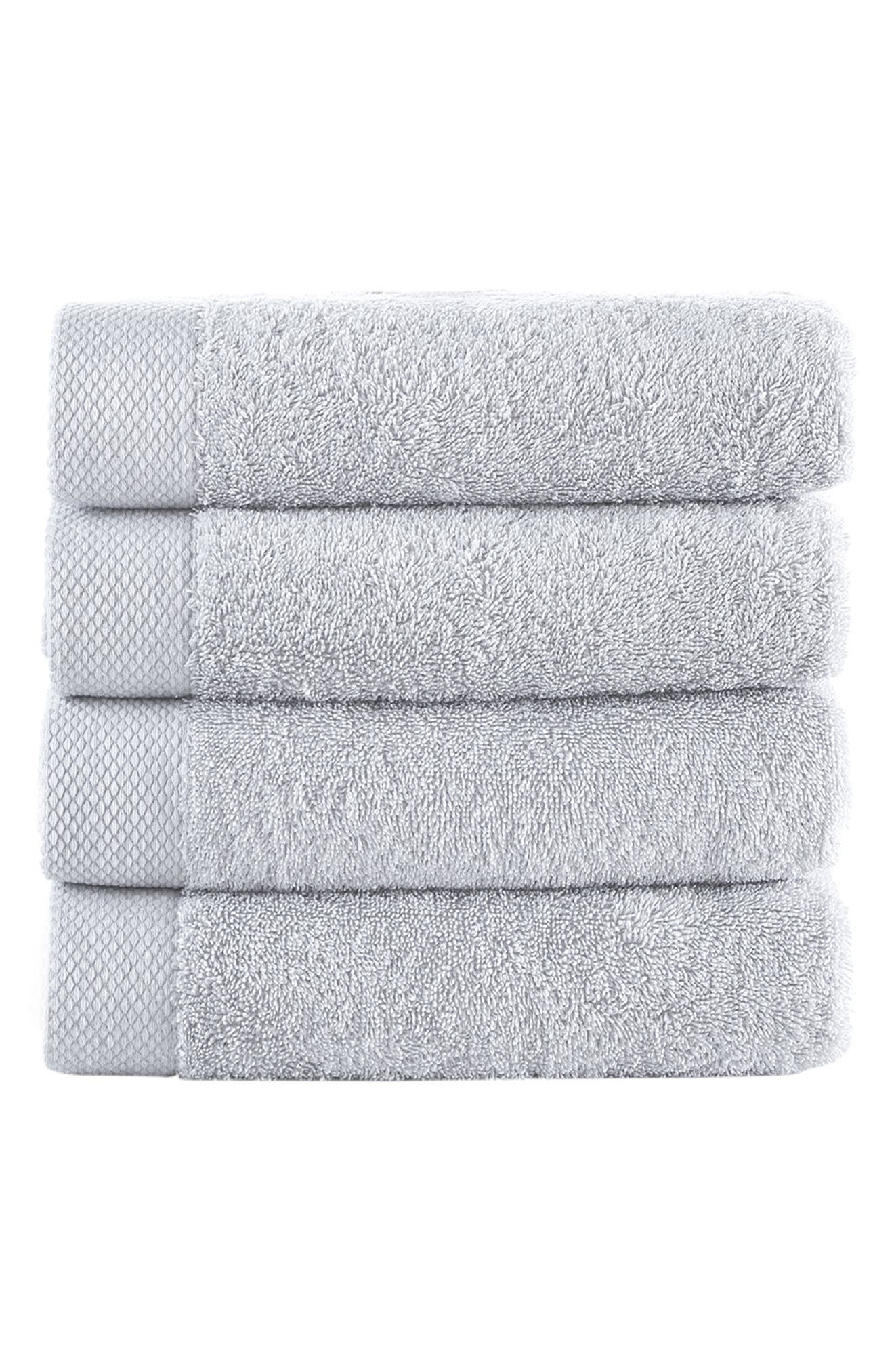 Brooks Brothers Signature 4-Piece Turkish Cotton Hand Towels