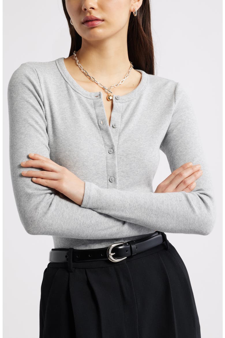 Long Sleeve Rib Cardigan, Main, color, GREY HEATHER