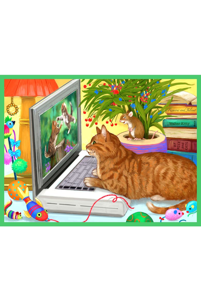 Cat Videos 500 piece Jigsaw Puzzle for Adults, Alternate, color, Multicolor