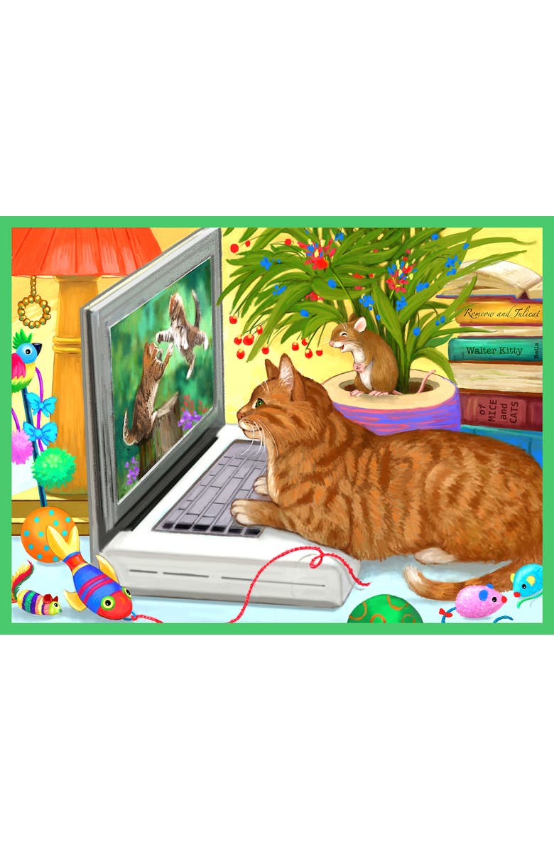 Sunsout Cat Videos 500 piece Jigsaw Puzzle for Adults, Alternate, color, Multicolor
