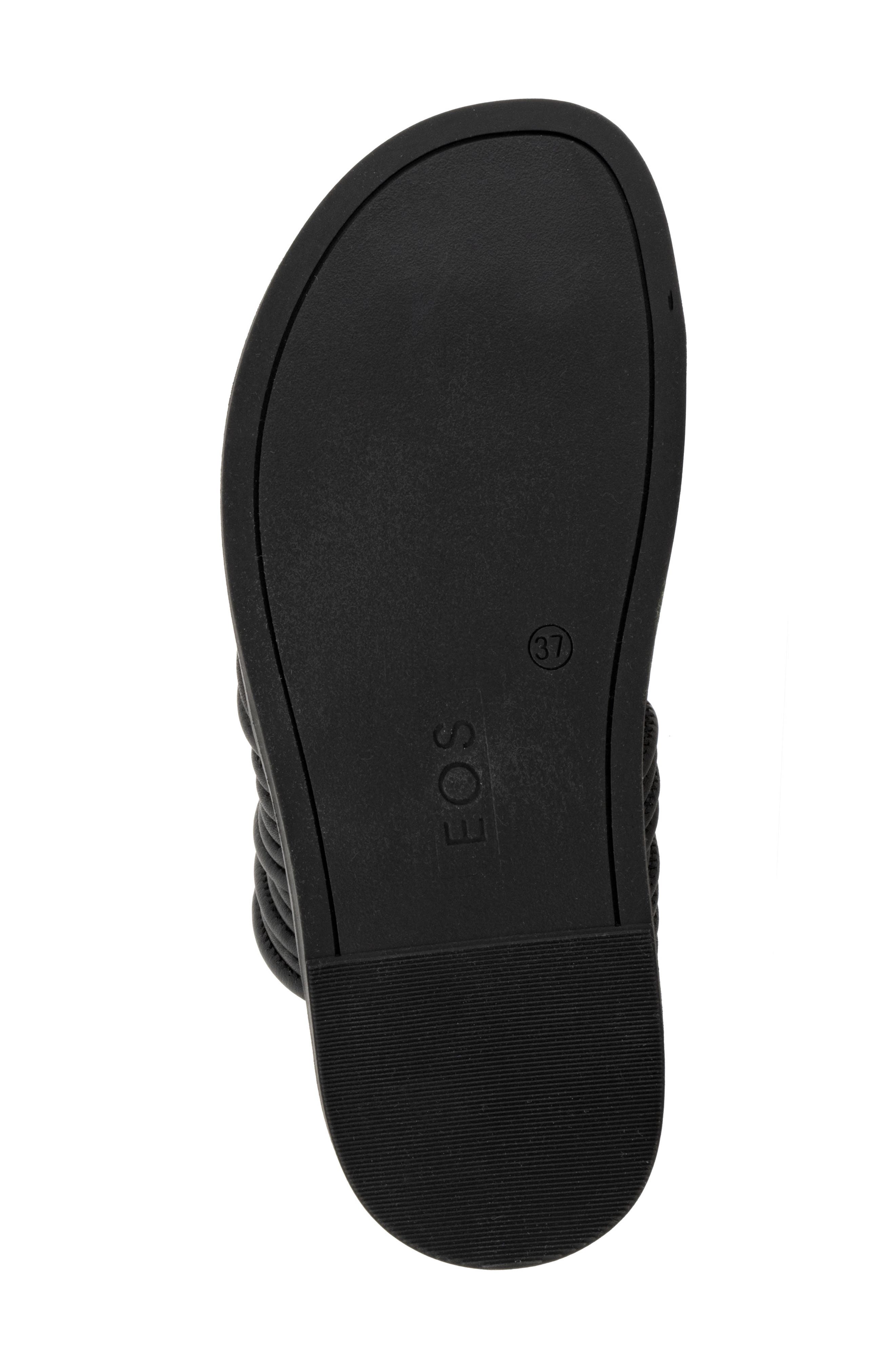 EOS FOOTWEAR Carmella Toe Loop Sandal, Alternate, color, Black