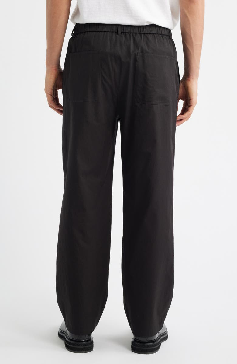 FRAME Relaxed Cotton Pants, Alternate, color, Washed Black