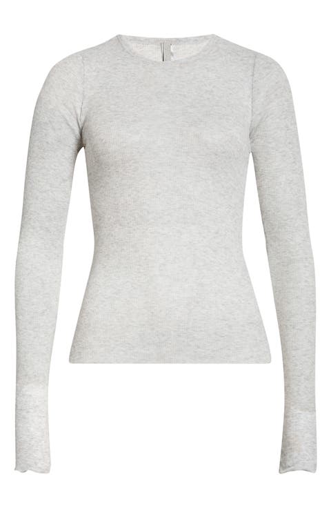 Sheer Cotton Blend T-Shirt (Regular & Plus)