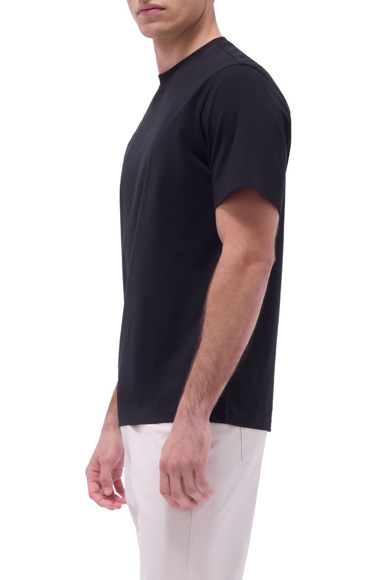 Bugatchi OoohCotton<sup>®</sup> Crewneck T-Shirt, Alternate, color, Black