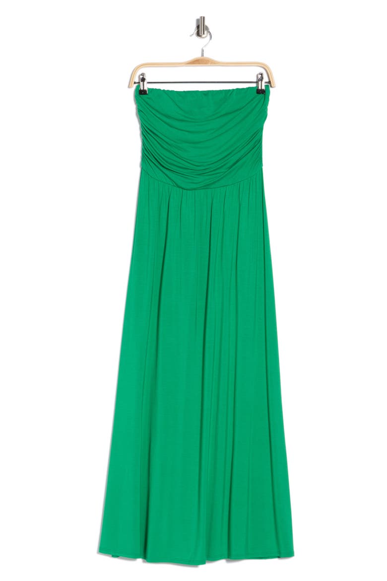 West Kei Strapless Dress, Alternate, color, KELLY GREEN