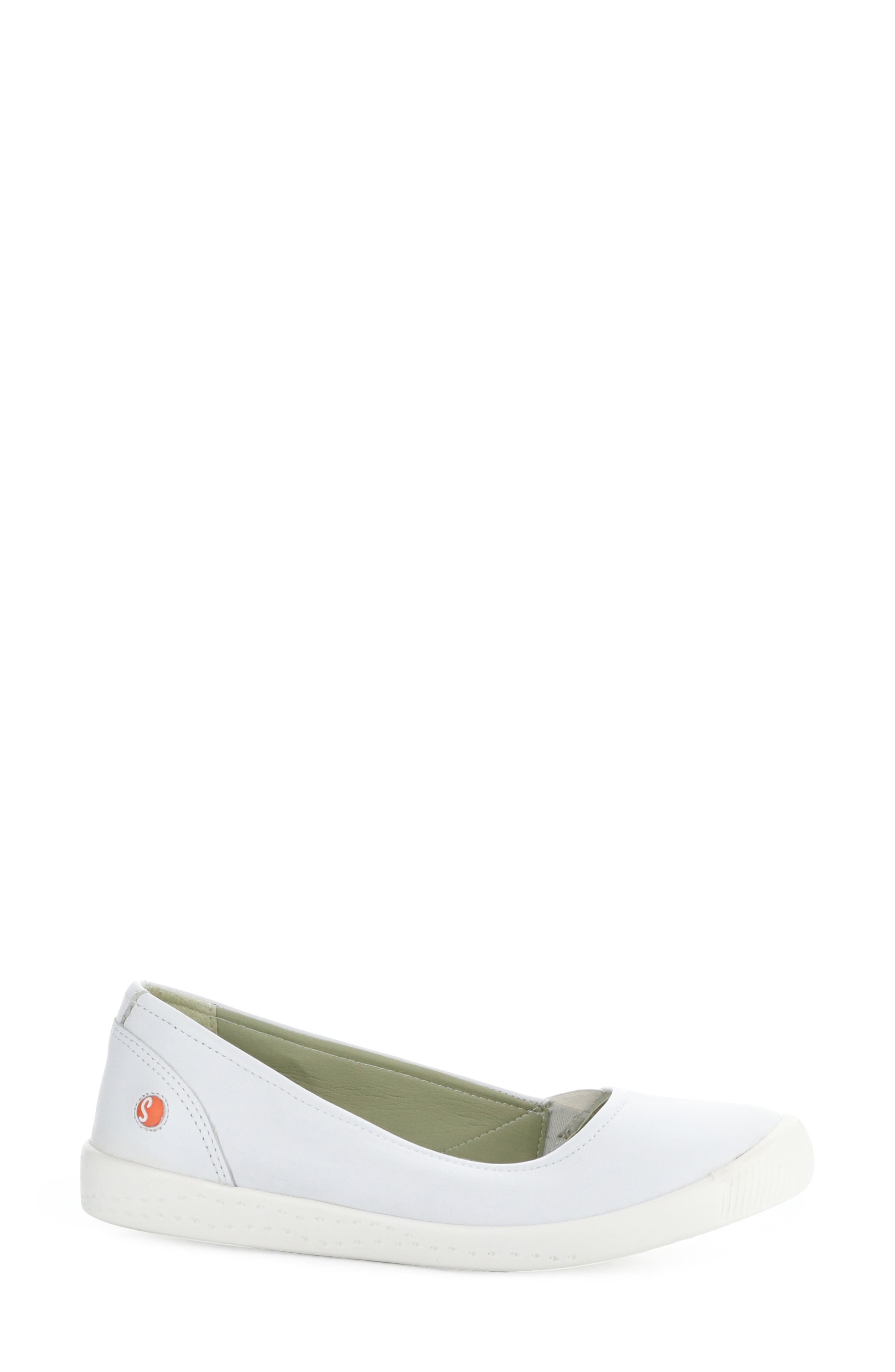 Softinos by Fly London Fly London Ilsa Ballet Flat, Alternate, color, 007 White Smooth Leather