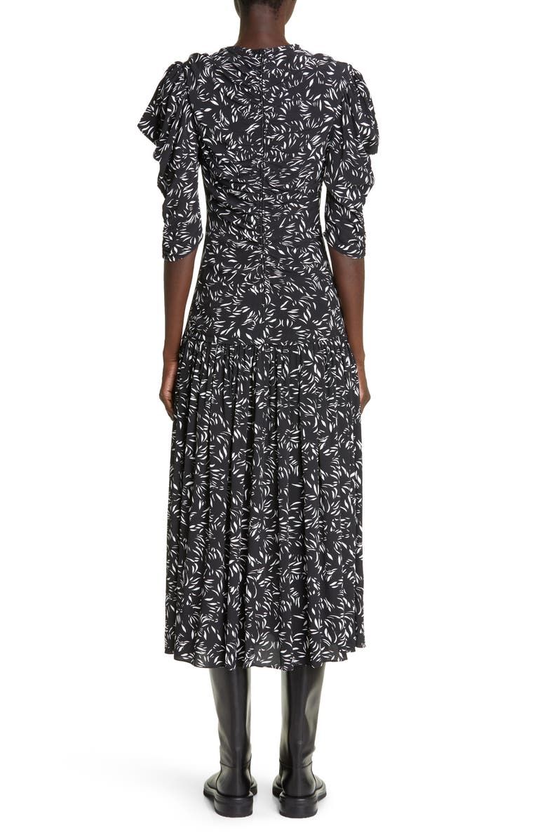 Proenza Schouler Ruched Crêpe de Chine Dress, Alternate, color, 