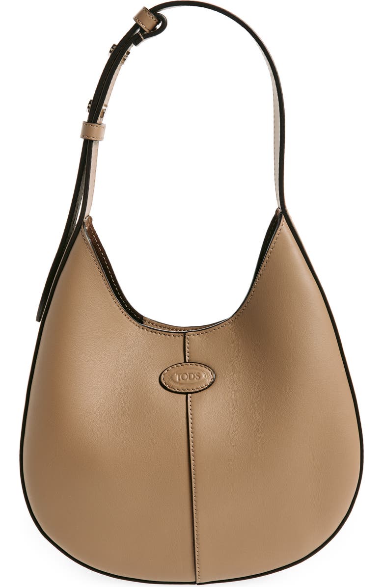 Tod's Small Di Leather Hobo Bag, Main, color,