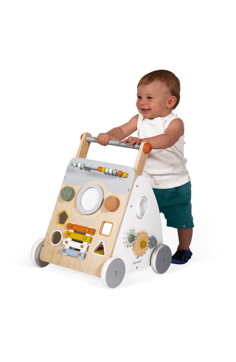 Janod Sweet Cocoon Multi-Activity Walker, Alternate, color, Blue