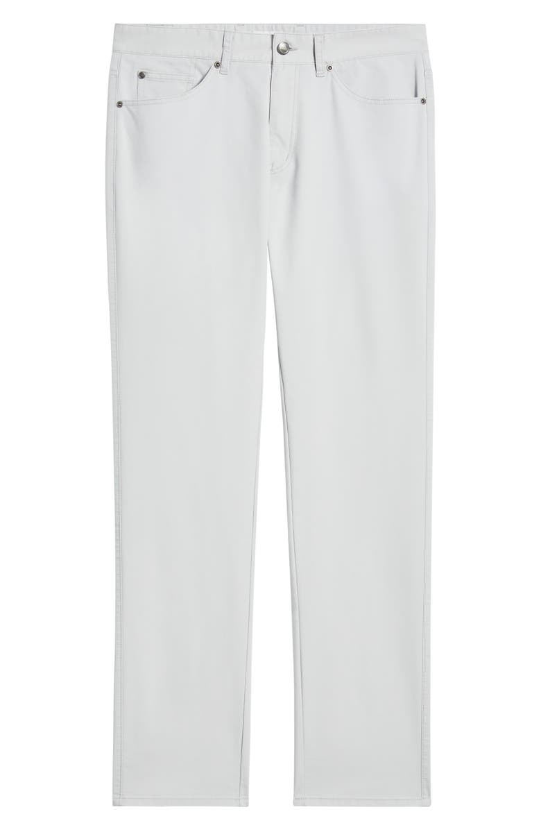 Peter Millar Crown Comfort Signature Sateen Five-Pocket Pants, Alternate, color, British Grey