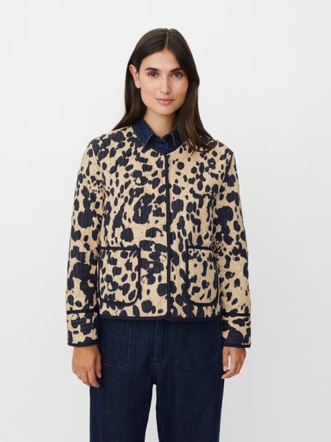 Javira Long Sleeve Animal Print Jacket
