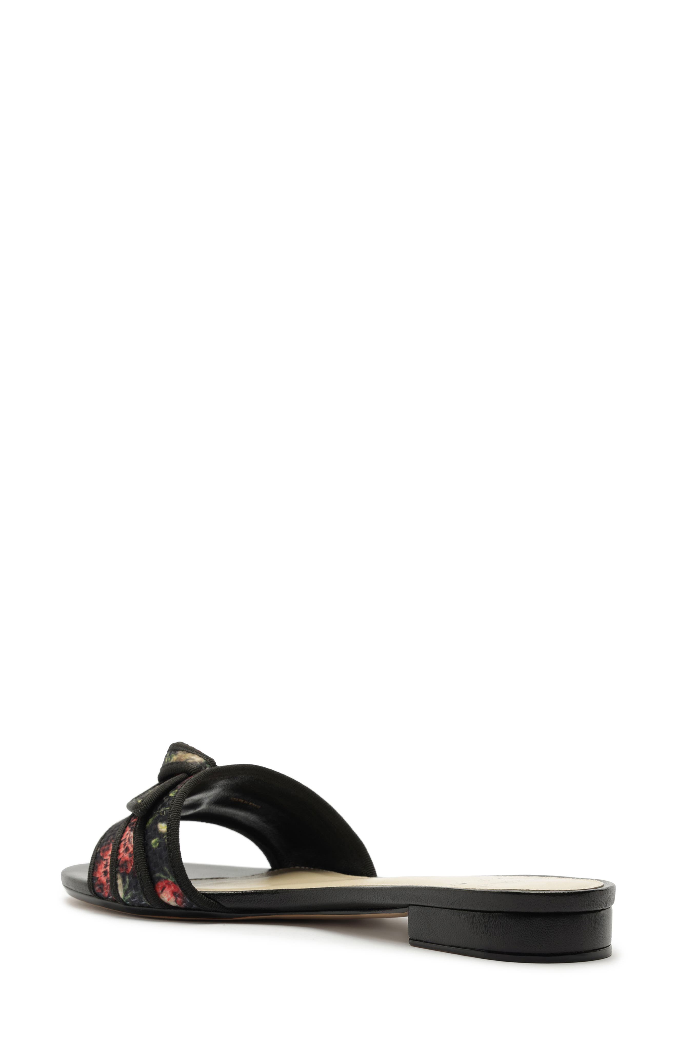 Alexandre Birman x Agua by Agua Bendita Grosgrain Raffia Slide Sandal, Alternate, color, Paramo Tonia/ Black