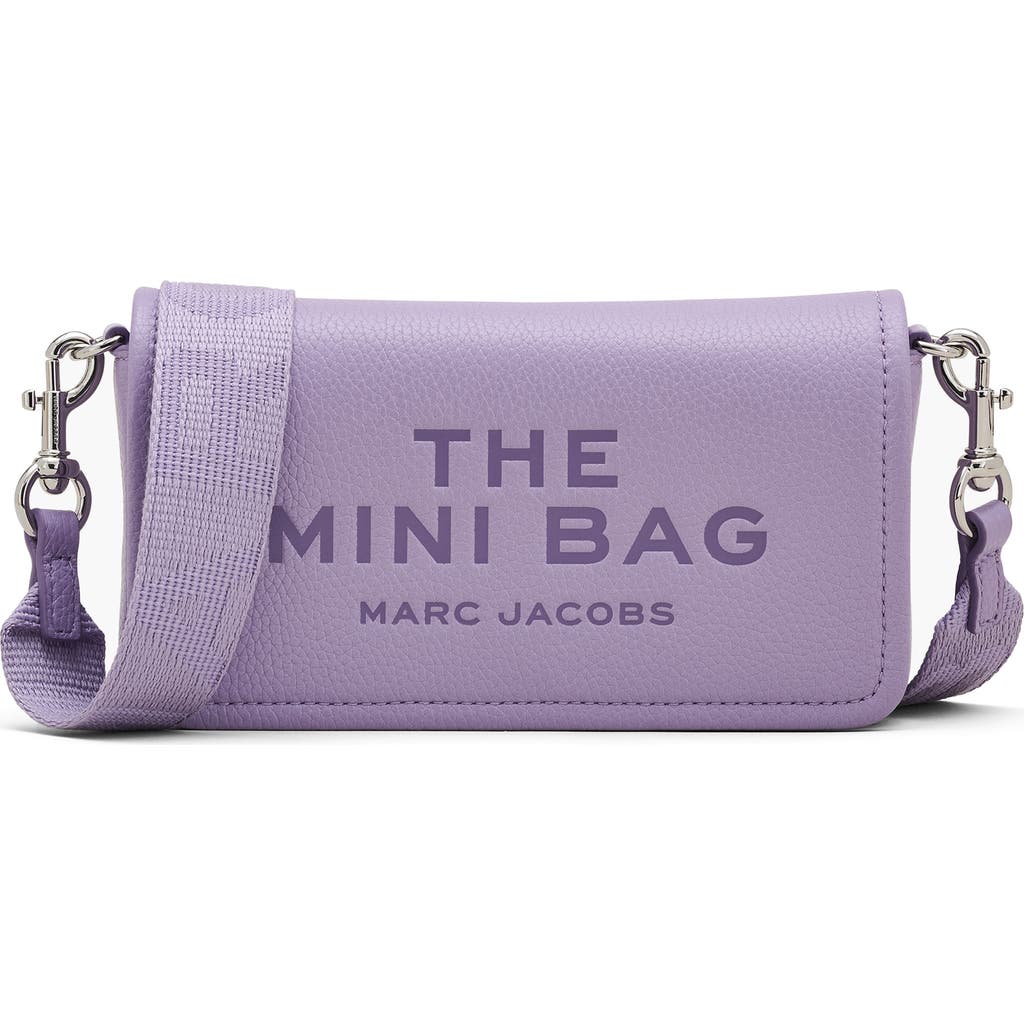 Marc Jacobs The Mini Leather Crossbody Bag In Purple