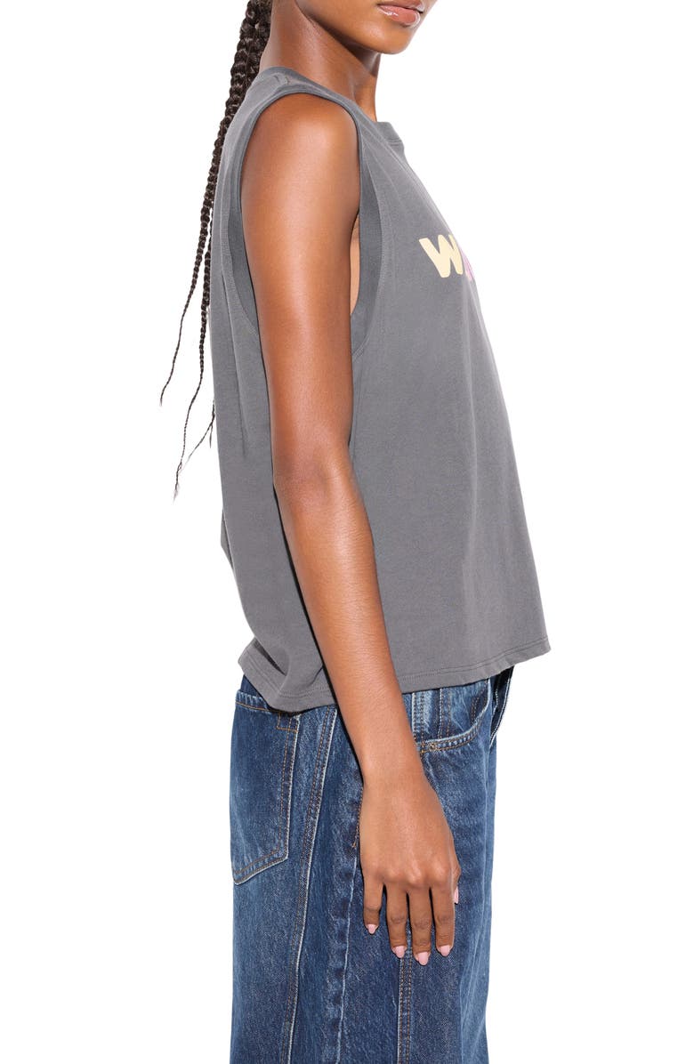 Spiritual Gangster Bowery Solar Warrior Graphic Tank, Alternate, color, Ash