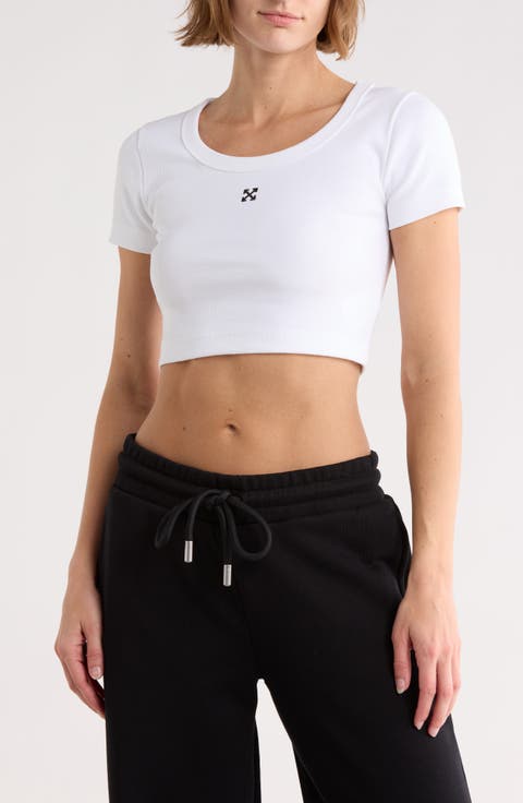 Ribbed Crop T-Shirt