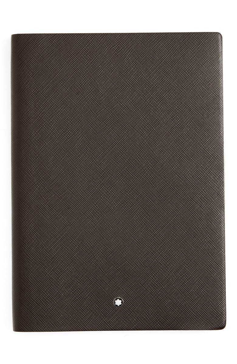 Montblanc Leather Lined Notebook, Main, color, 