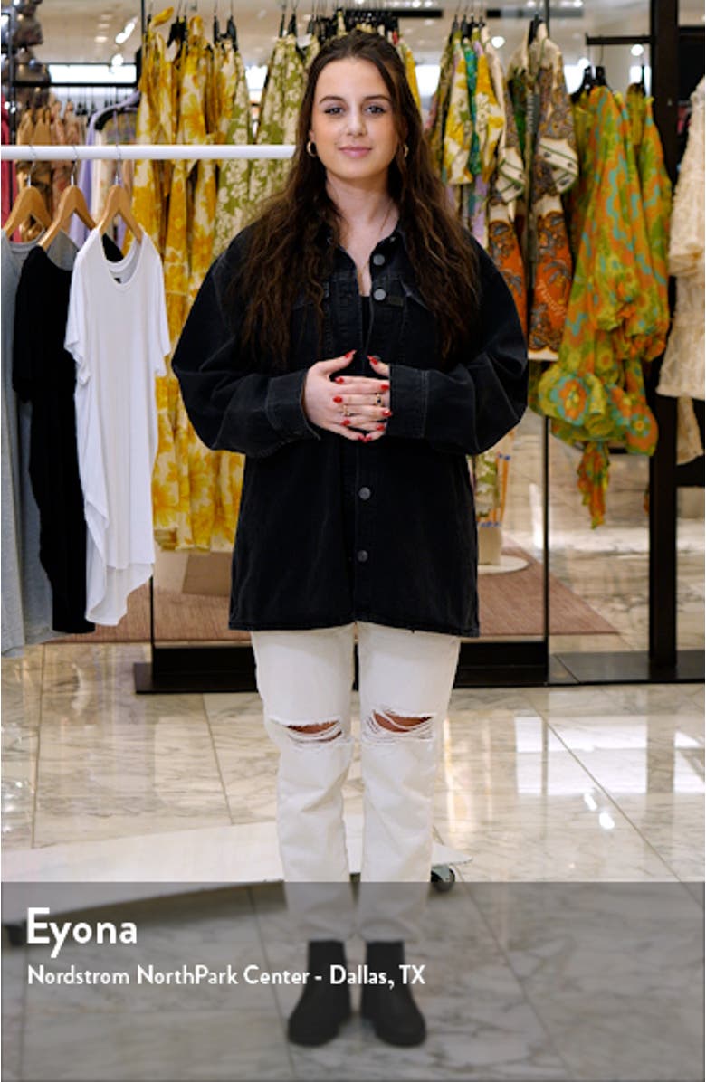 Oversize Denim Shacket, sales video thumbnail