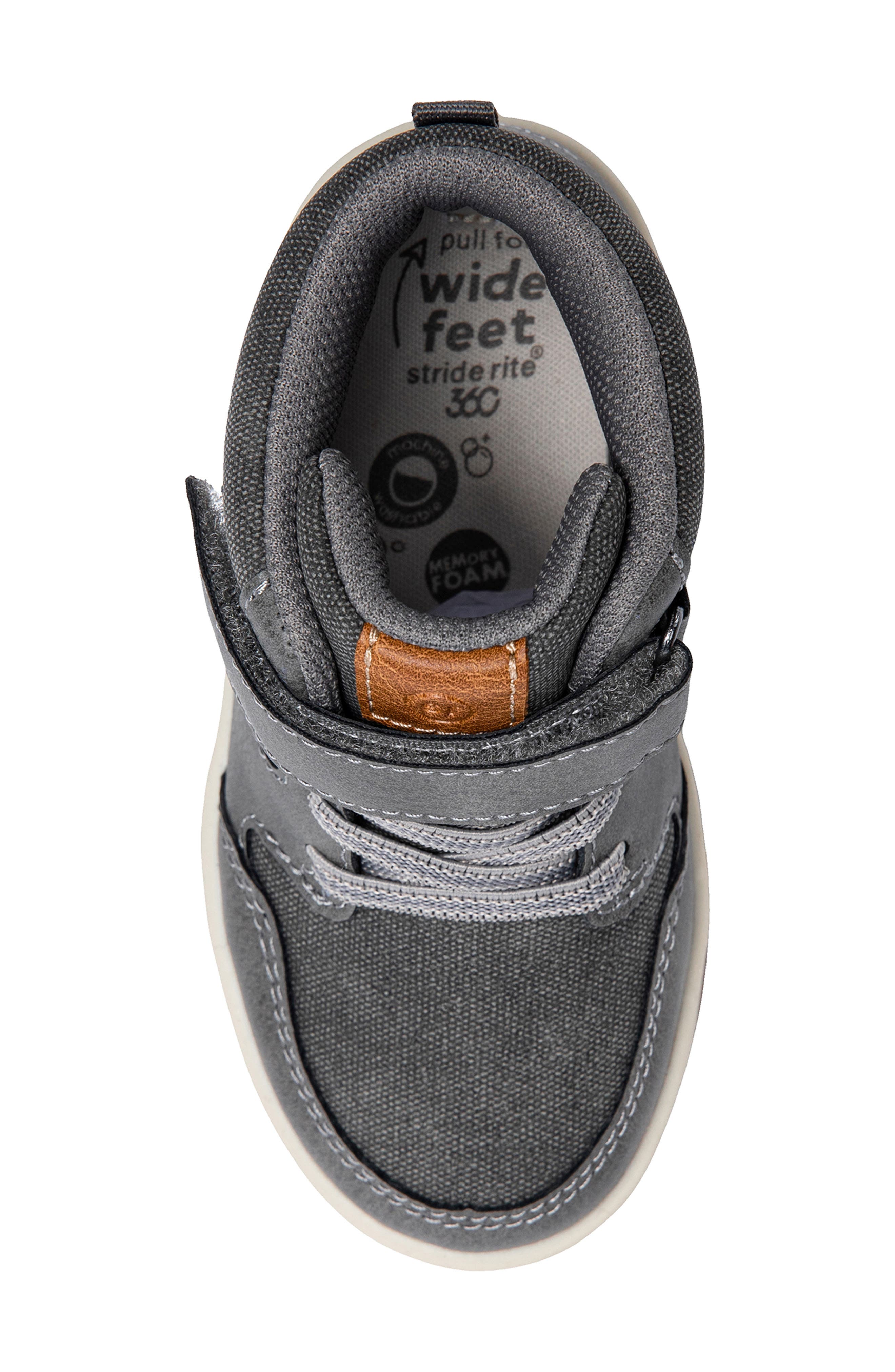 Kids' Colby High Top Sneaker, Alternate, color, GREY