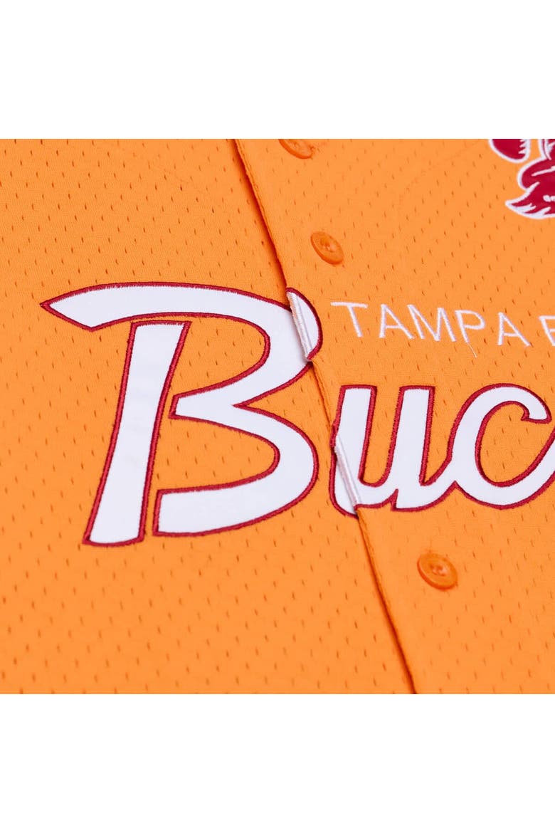 Men's Mitchell & Ness  Orange Tampa Bay Buccaneers Head Coach Mesh Full-Button Fashion Jersey, Alternate, color, Orange