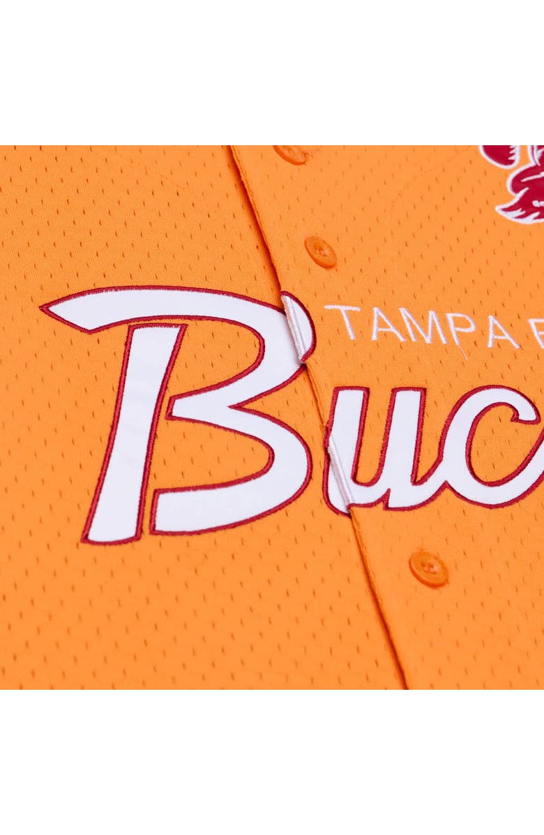 Mitchell & Ness Men's Mitchell & Ness Orange Tampa Bay Buccaneers Head Coach Mesh Full-Button Fashion Jersey, Alternate, color, Orange