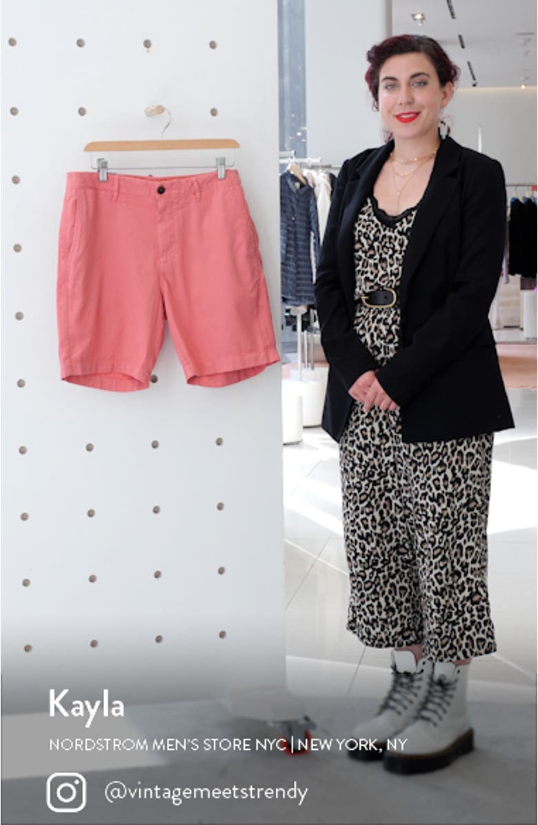 Cloud Cotton Harbor Flat Front Shorts, sales video thumbnail