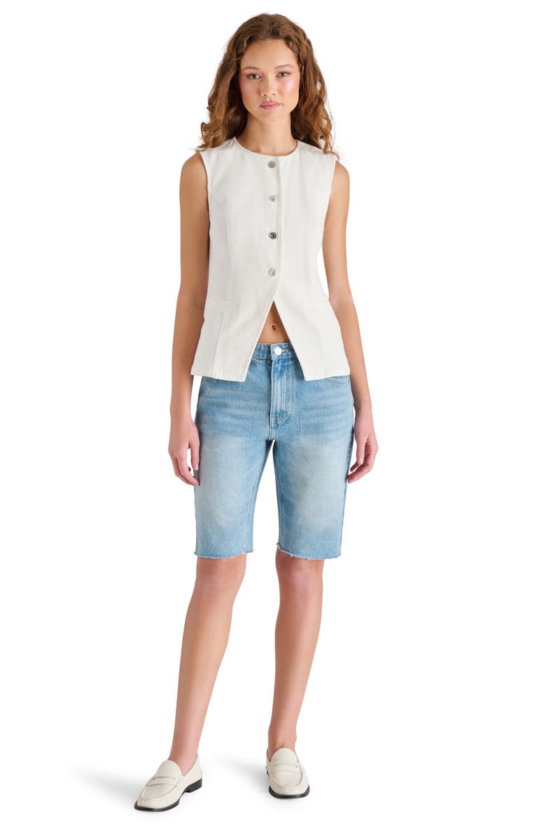 Steve Madden Wesley Button-Up Vest, Alternate, color,