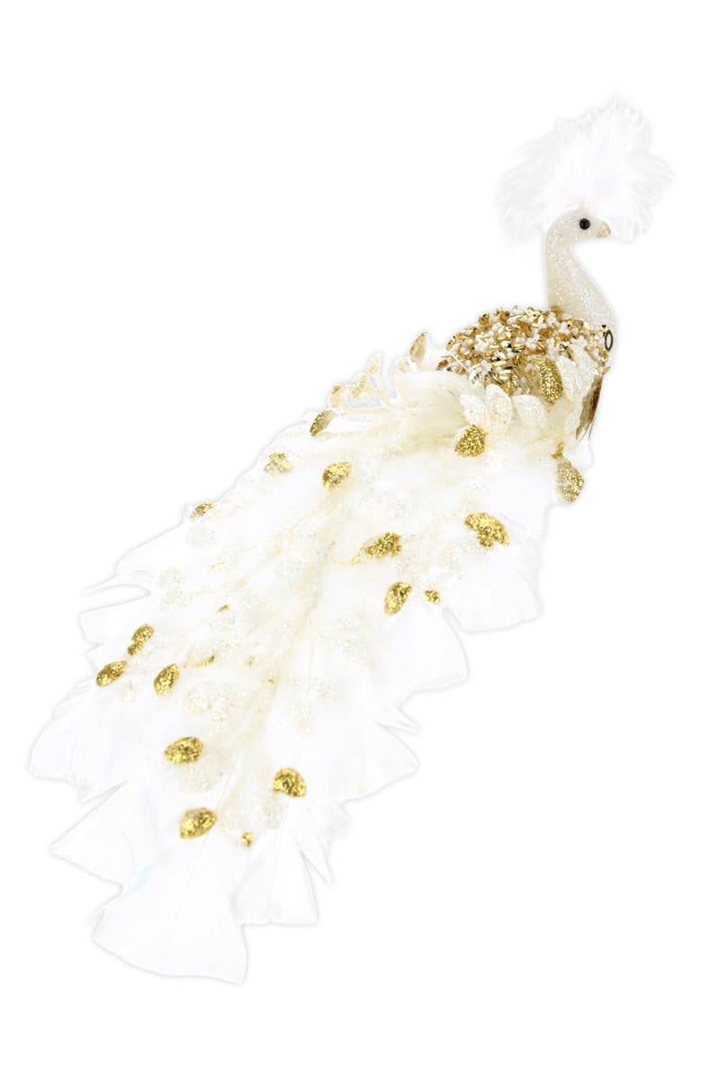 Mark Roberts Elegant Peacock, Set of 6, Main, color, White
