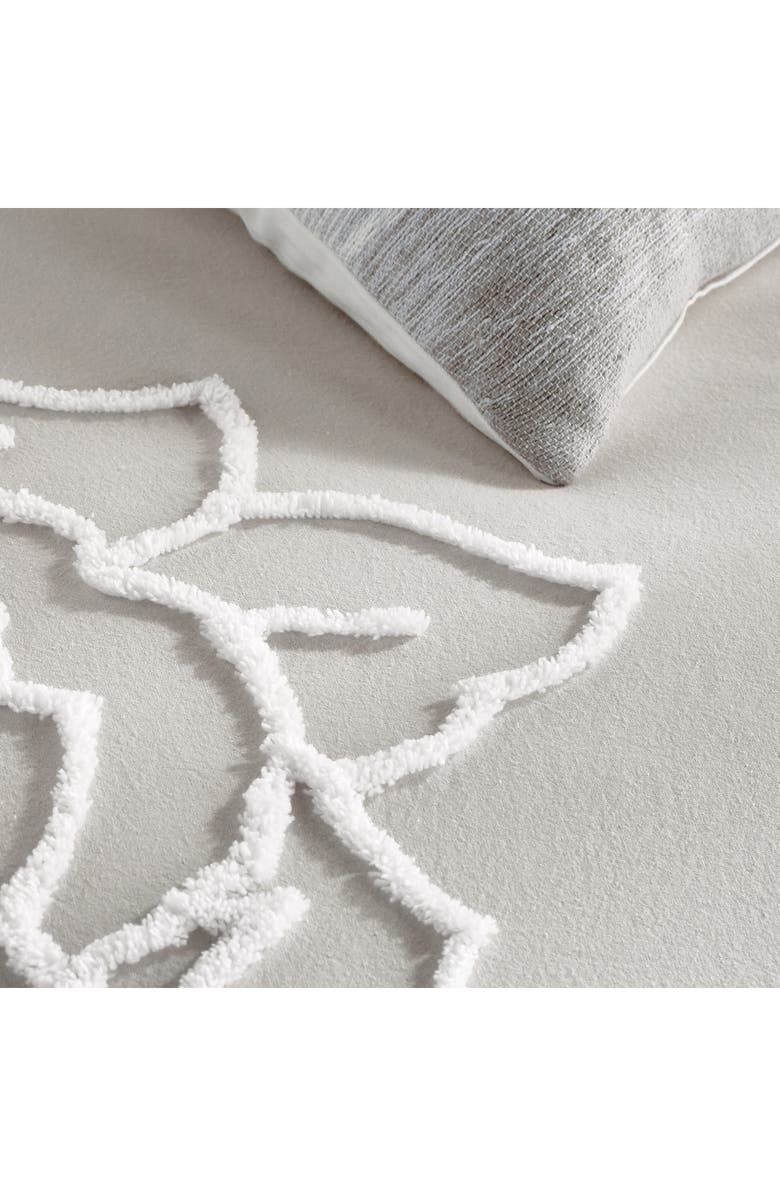 Peri Home Chenille Rose Duvet Cover & Shams Set, Alternate, color, Grey