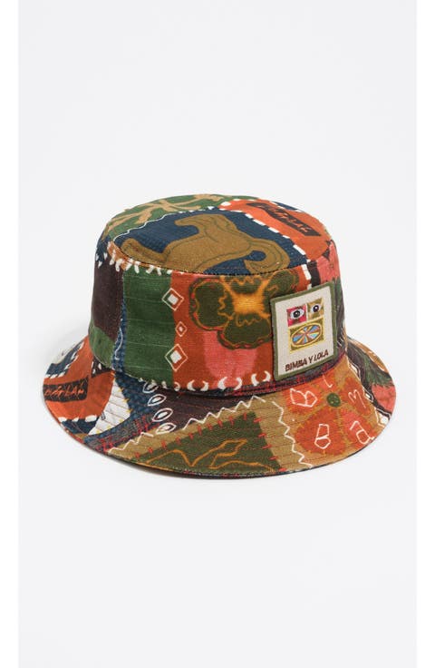 Travelers print bucket hat