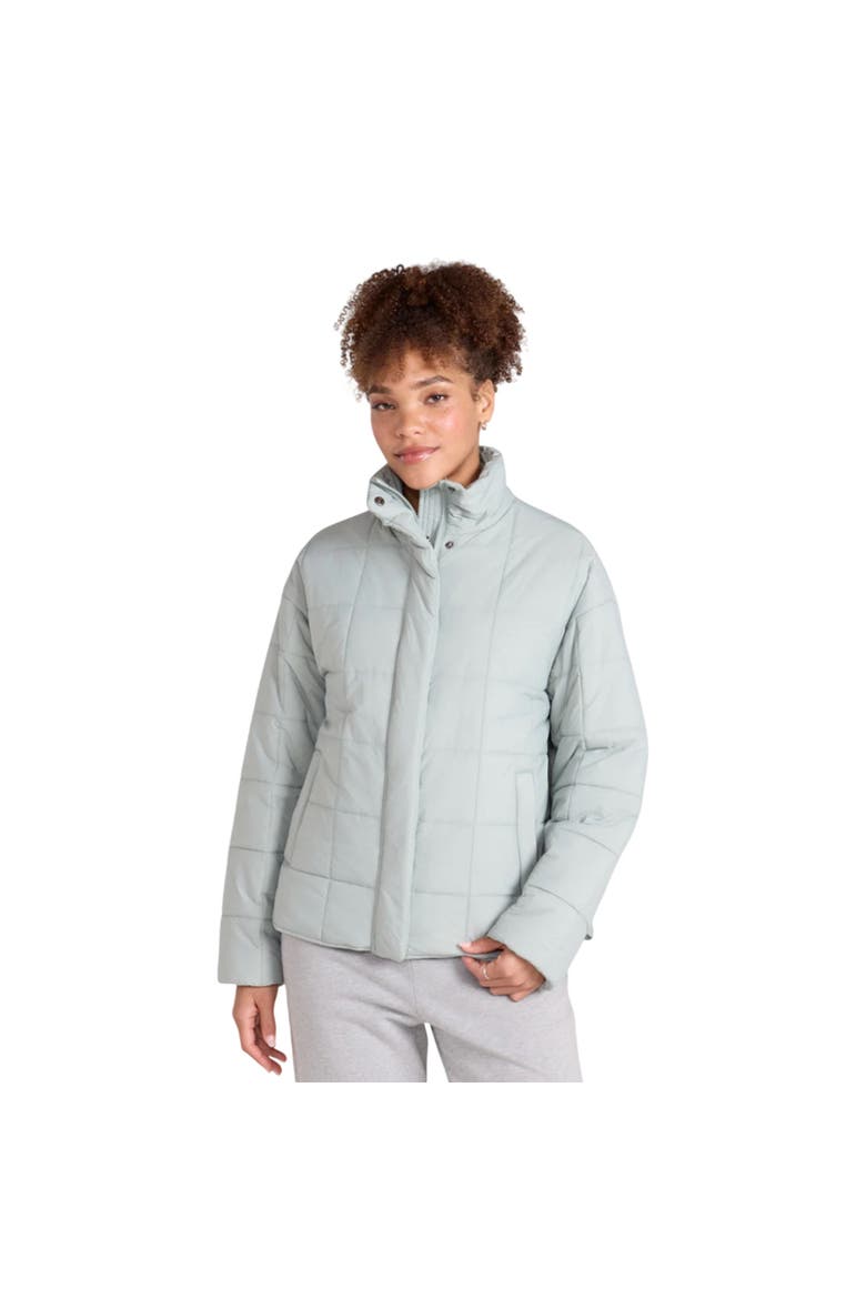 Nina Grid Quilted Padded Jacket, Alternate, color, Mint