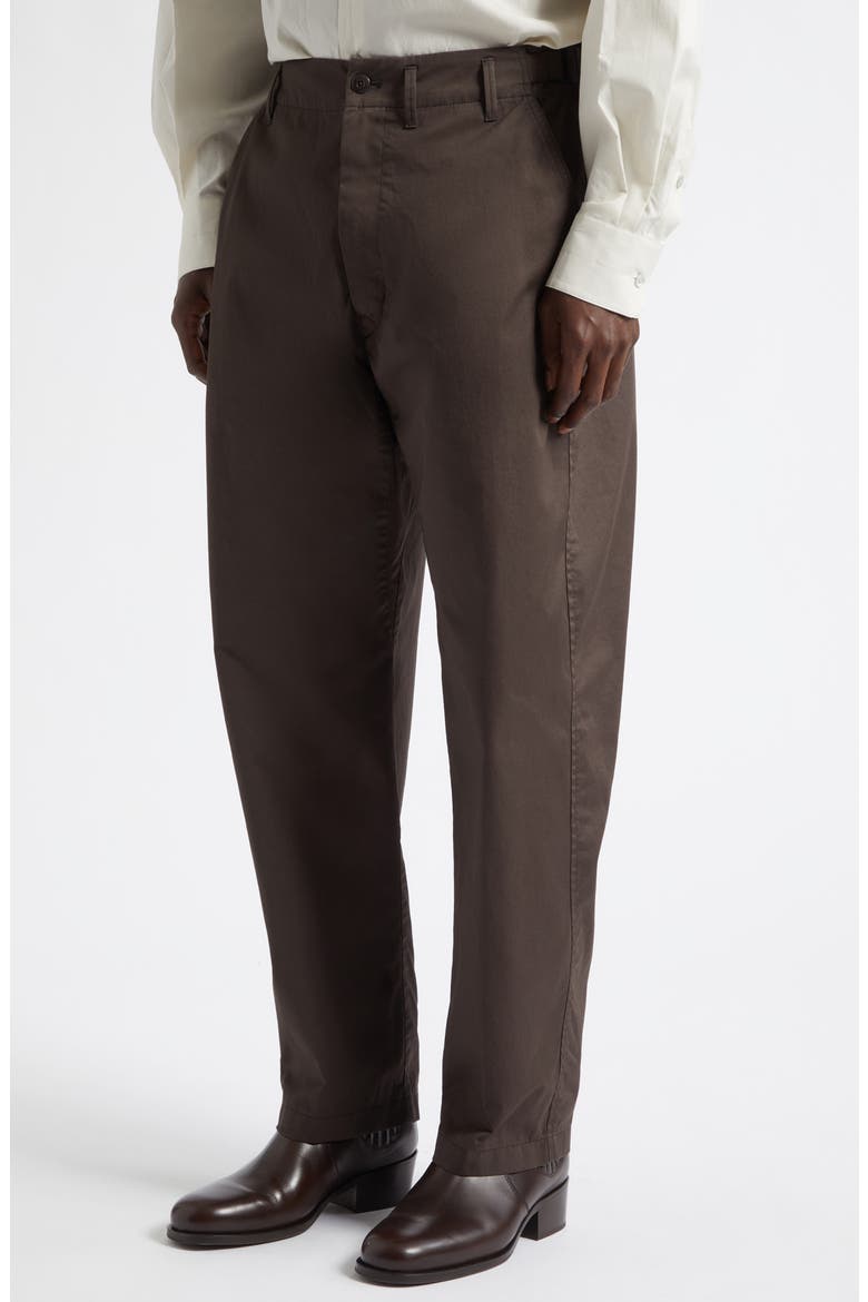 Tapered Cotton Twill Workwear Pants, Alternate, color, RISTRETTO