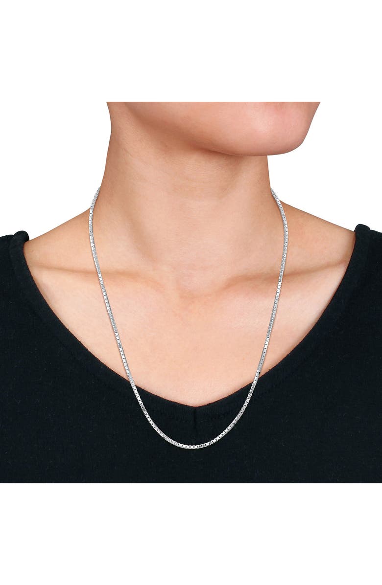 DELMAR Box Link Chain Necklace, 1.90mm, Alternate, color,
