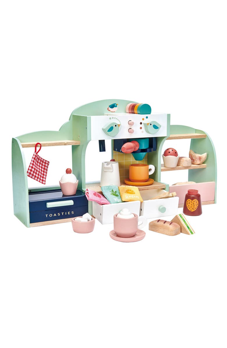 Tender Leaf Toys Mini Chef Bird's Nest Café Wooden Playset, Main, color, Multi