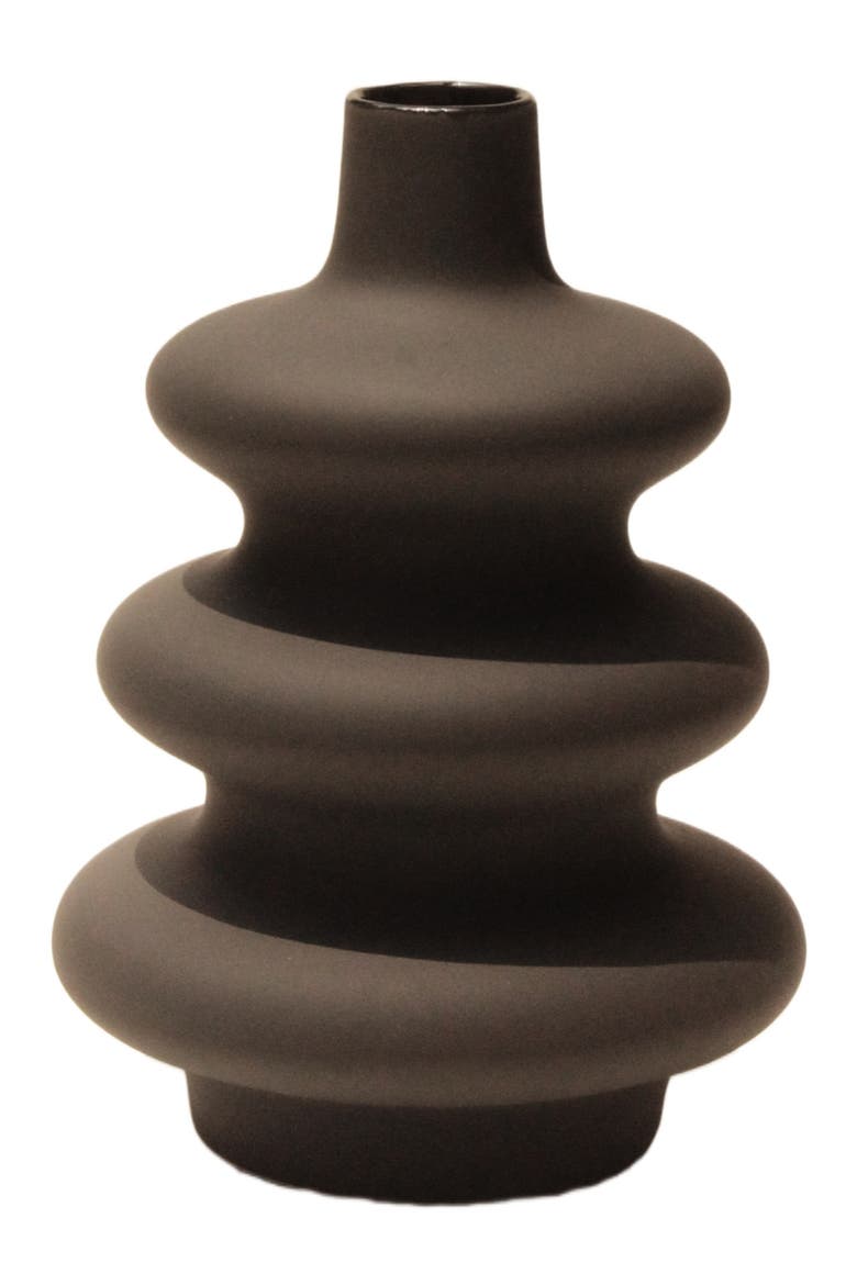 Big Mezo Vase, Main, color, Off Black