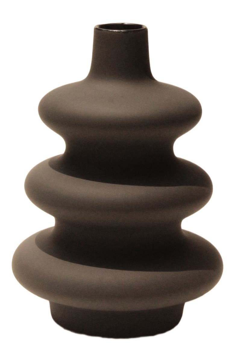 Osmos Studio Big Mezo Vase, Main, color, Off Black