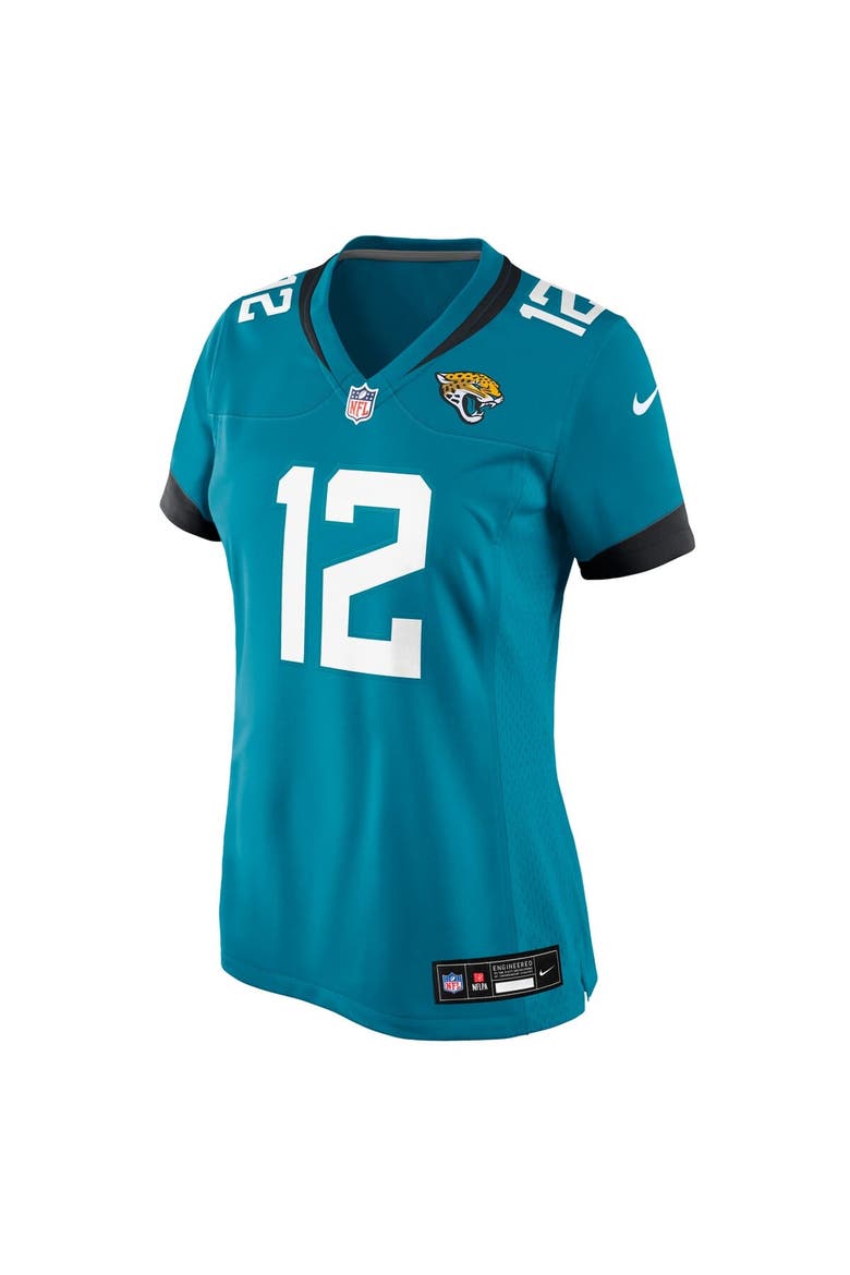 Women's Nike Travis Hunter Teal Jacksonville Jaguars 2025 NFL Draft First Round Pick Team Game Player Jersey, Alternate, color, Teal