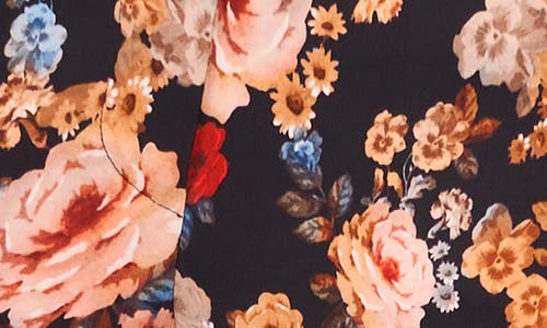 Ted Baker Floral Pants In Black