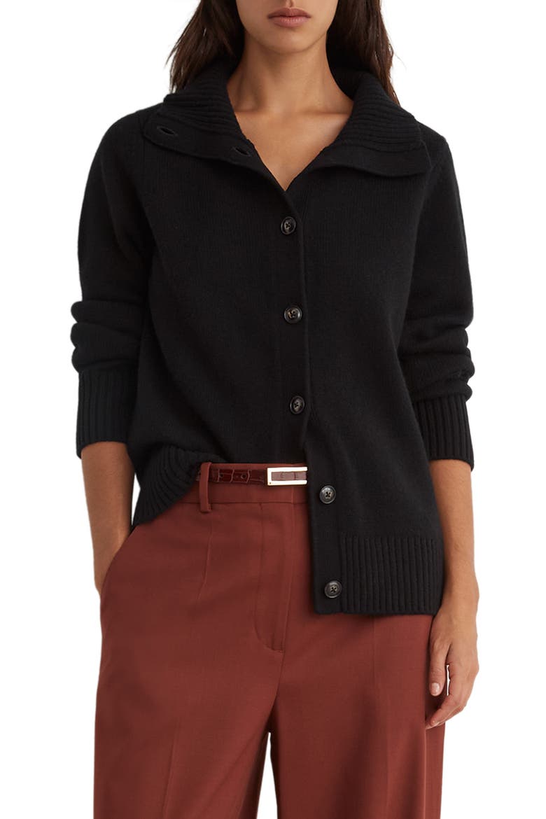 Charly Wool & Cashmere Jacket, Main, color, BLACK