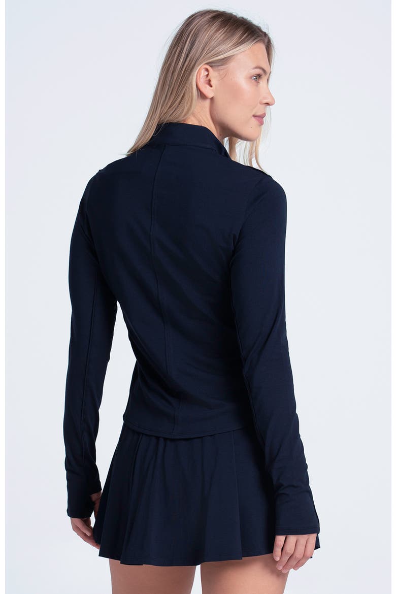 Womens' Pima 1/4 Zip Top, Alternate, color, Navy