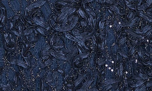 Alex Evenings 81122670 A Line Long Formal Lace Sequin Mother Of The Bride Dress In Blue