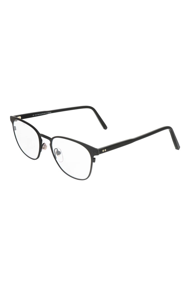 56mm Square Optical Glasses, Alternate, color, BLACK