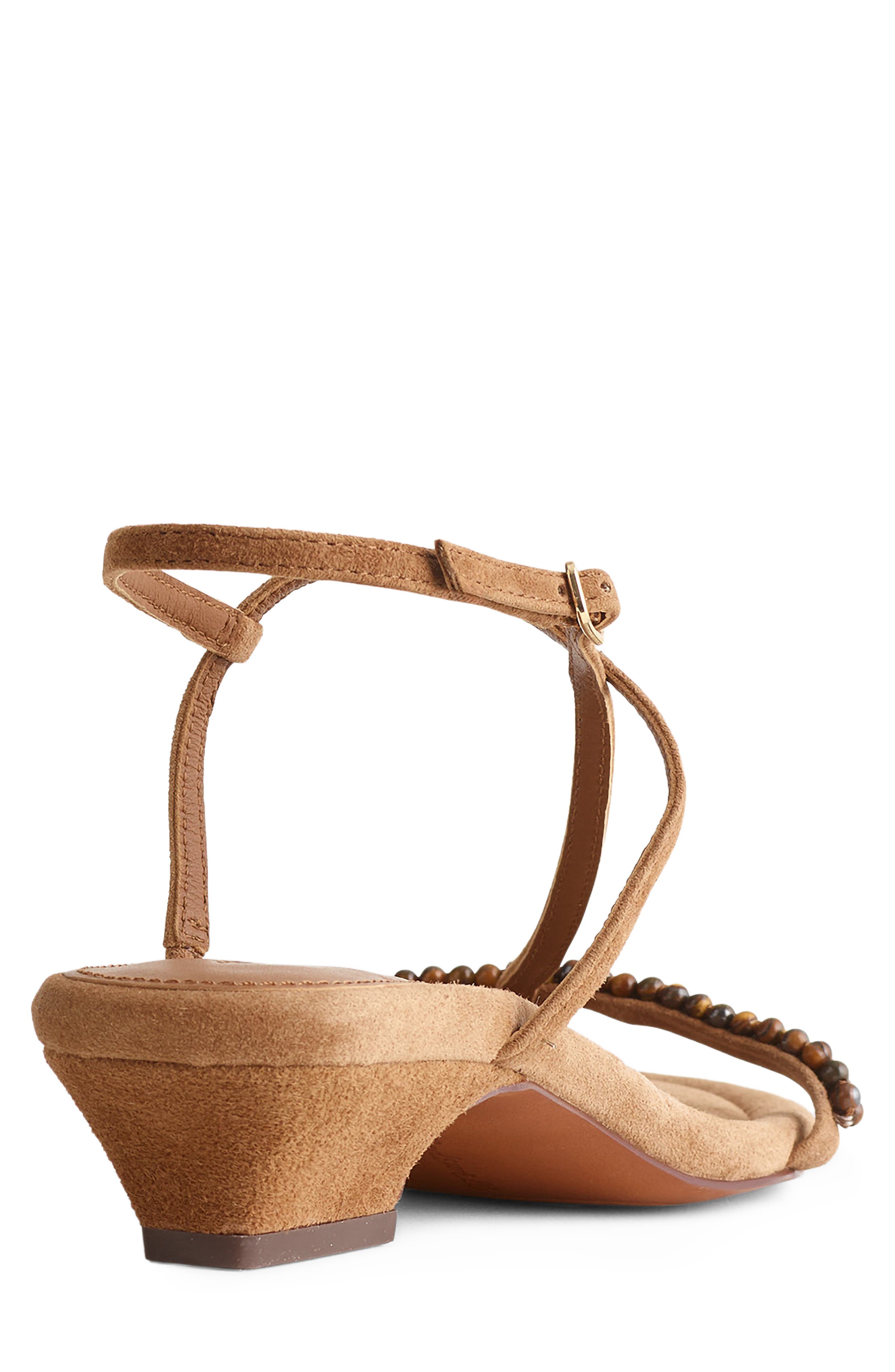 Madewell The Maycie Strappy Sandal, Alternate, color, Aged Cognac