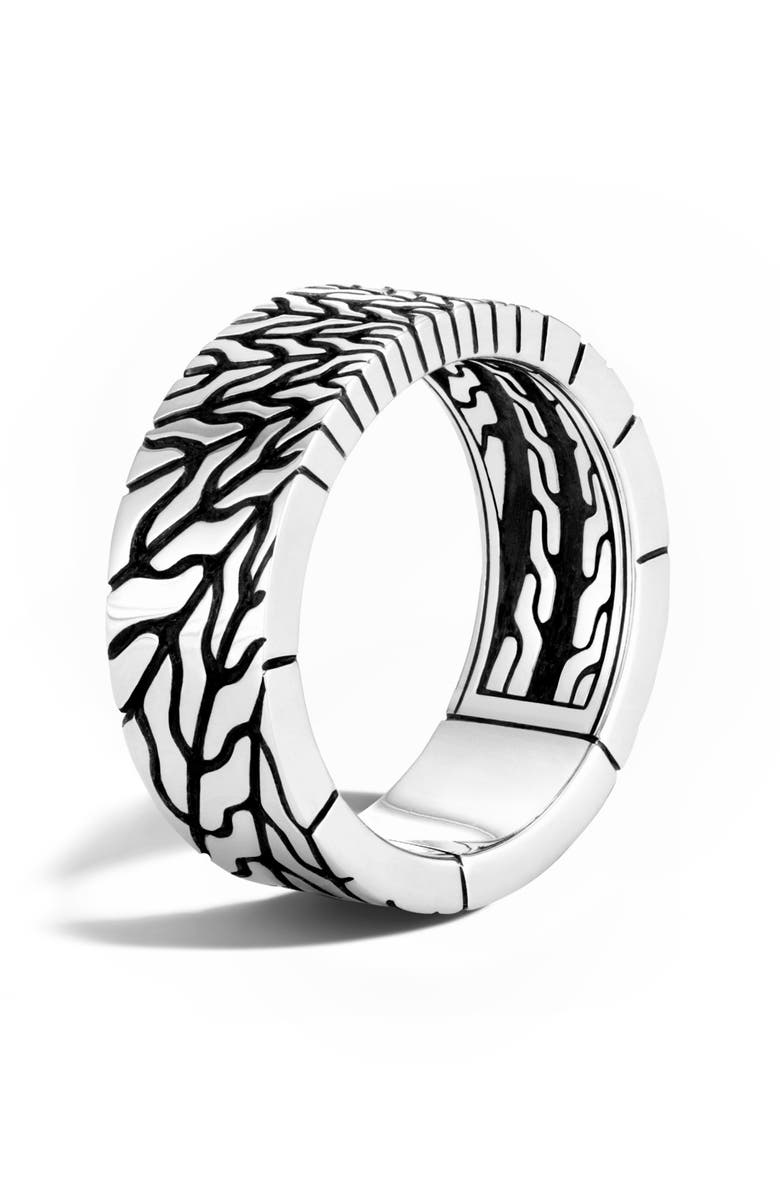 John Hardy Men's Classic Chain Radial Band Ring, Alternate, color, 