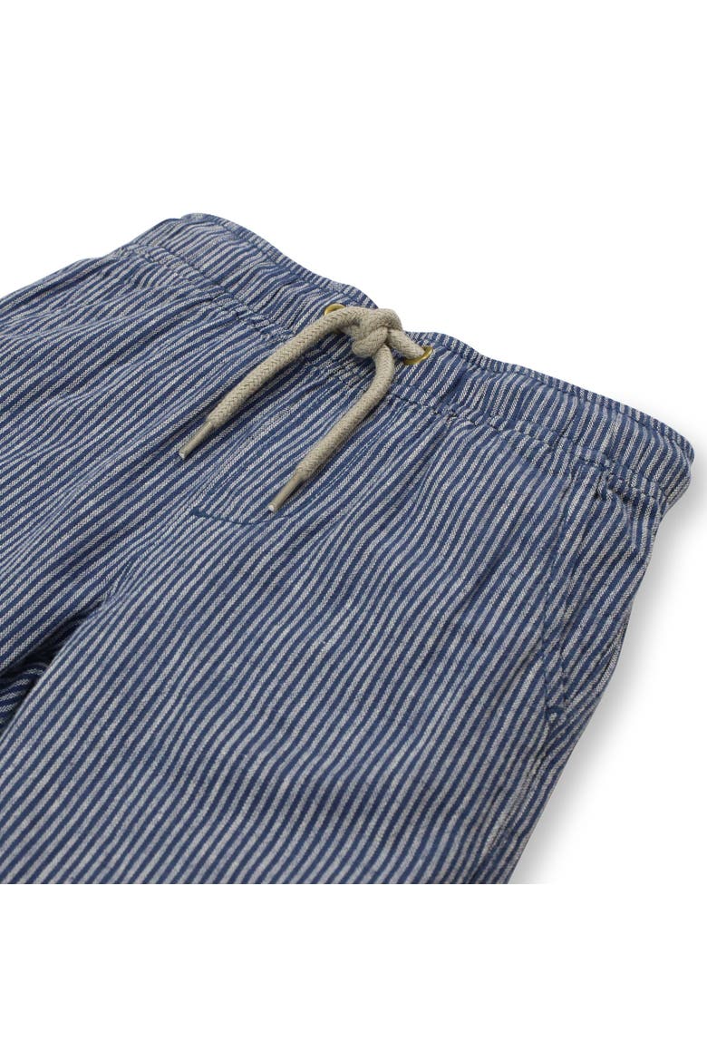 Baby Boys' Relaxed Linen Short, Infant, Alternate, color, Dark Blue and Linen Stripe