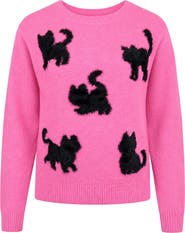 Zunie Kids' Eyelash Cat Sweater