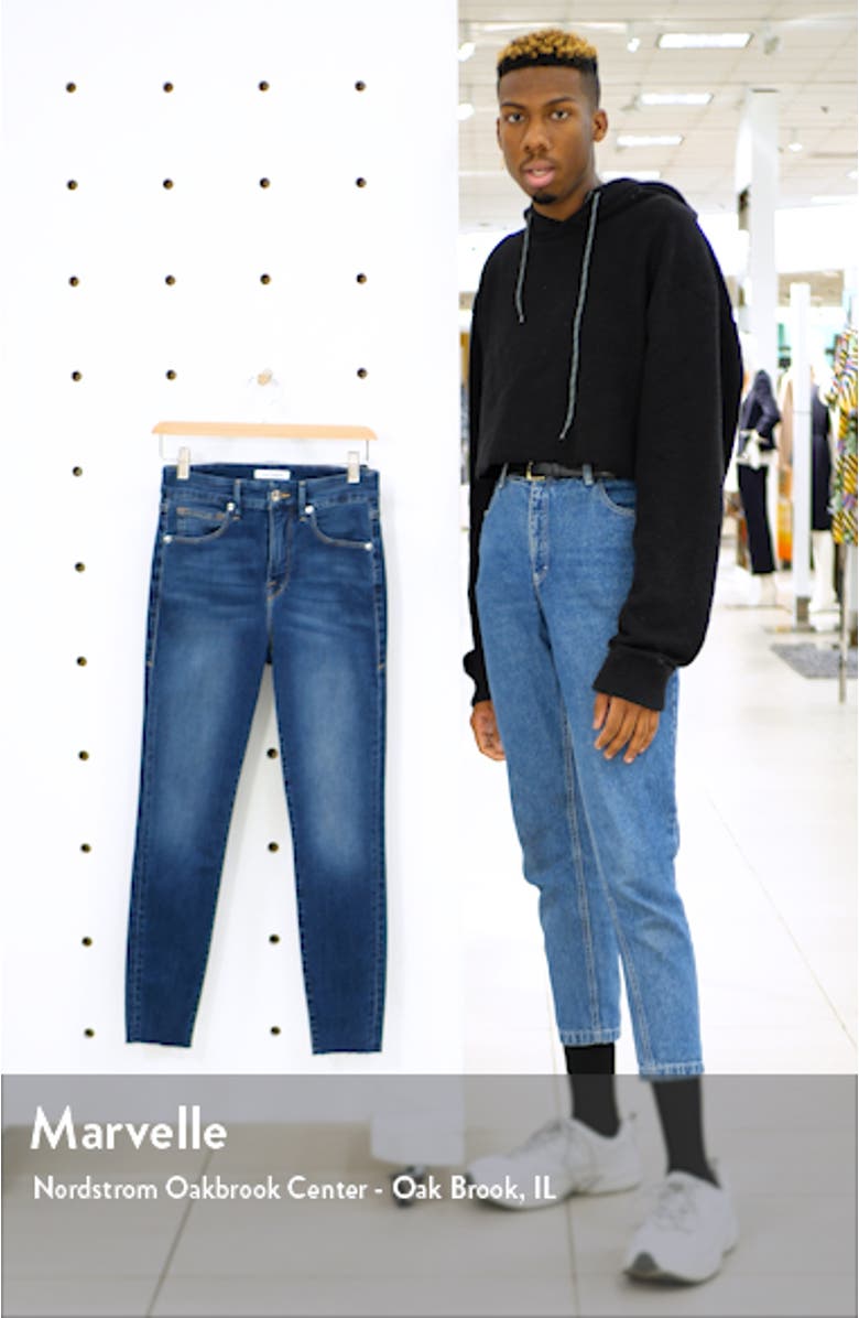 Good Waist High Waist Raw Hem Ankle Skinny Jeans, sales video thumbnail